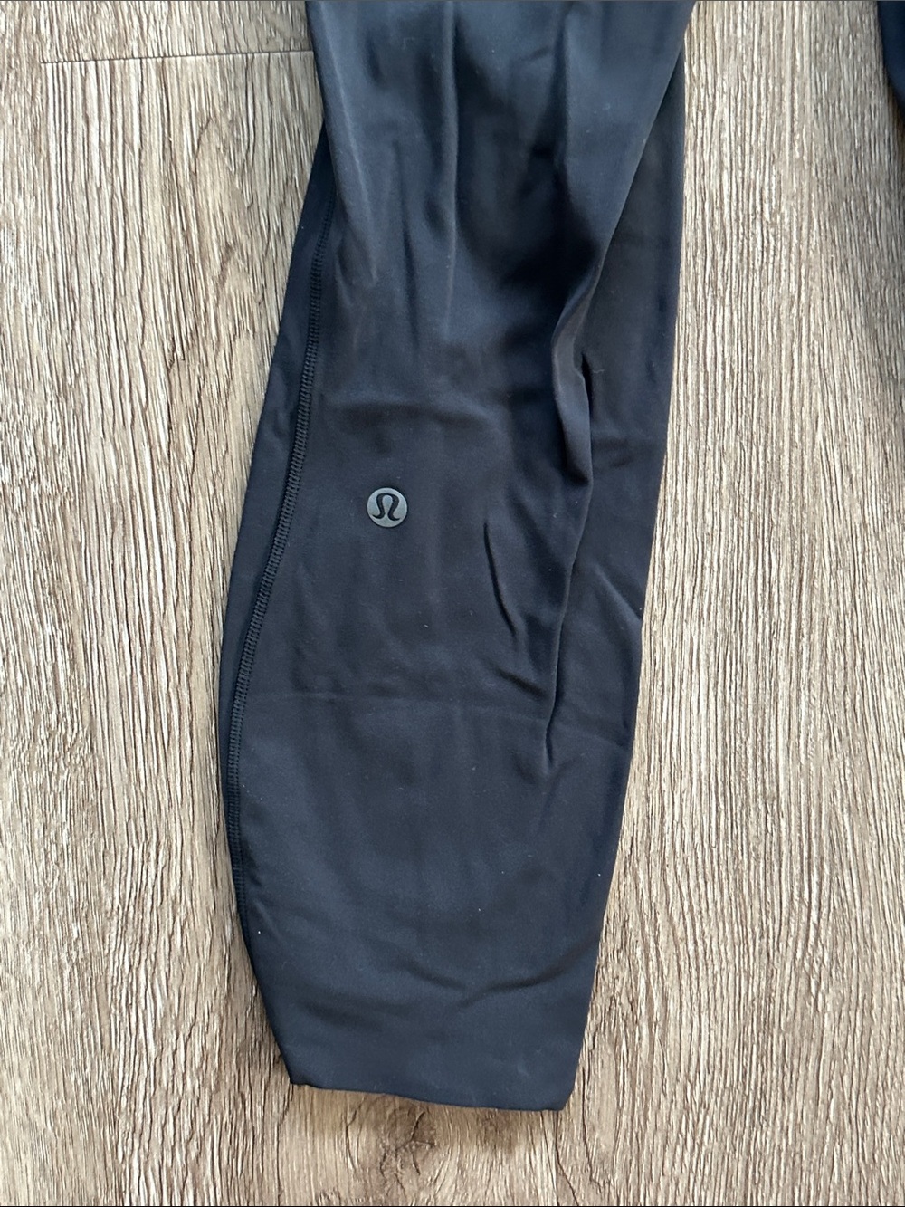 Lululemon Base Pace High Rise Running 25" Tight Black 6 Brushed Nulux Activewear - Picture 4 of 4